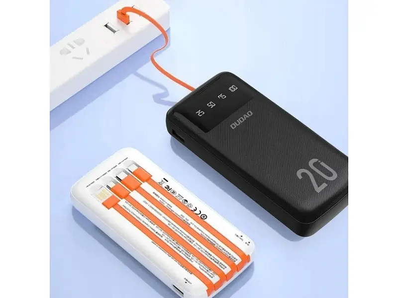 Зовнішній акумулятор (Power Bank) Dudao K6Pro+ 20000 mAh 10W White (6977196682409) - фото 4