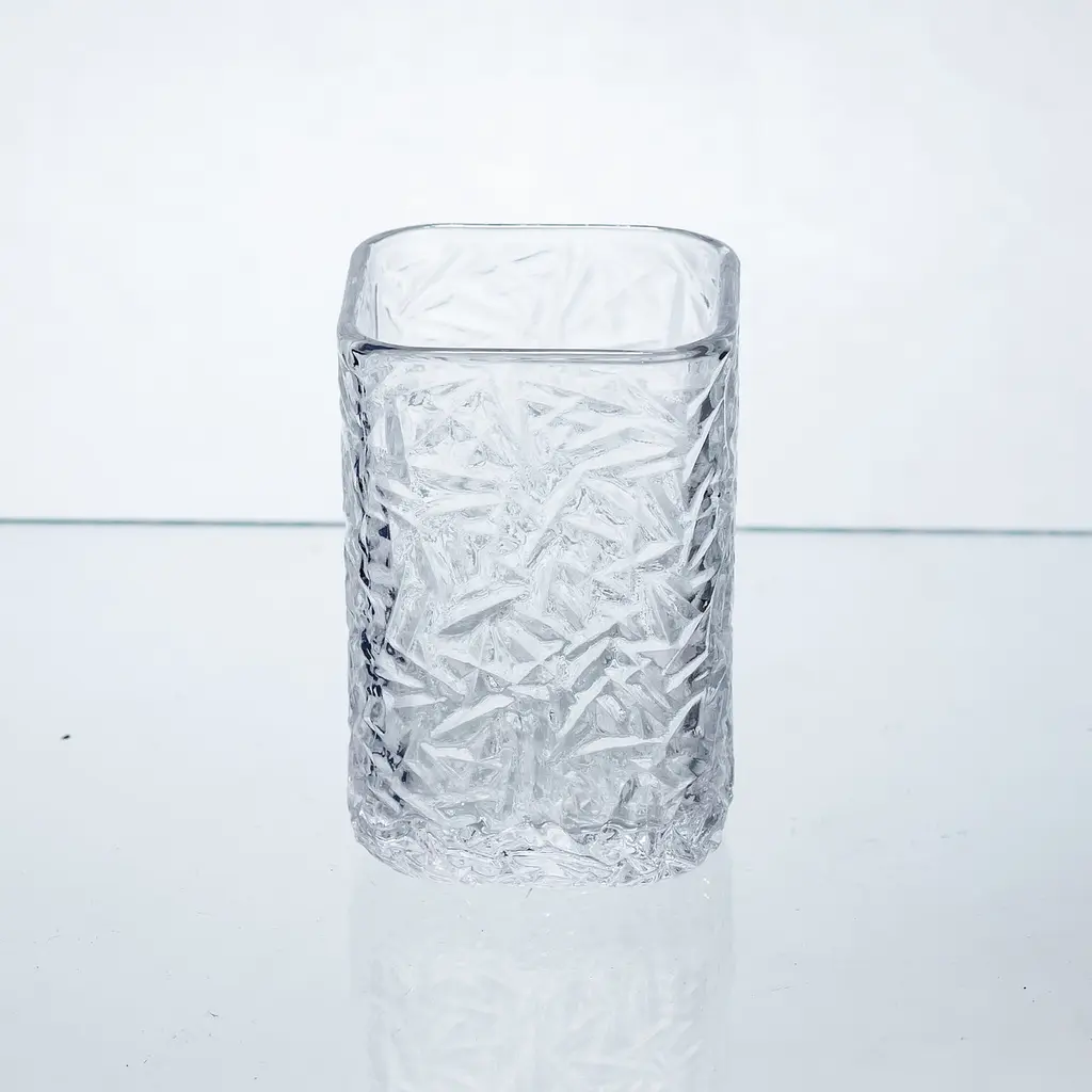 Набір склянок для напоїв Yiwu Matrix Glass 6 штук по 195 мл для лимонадів соку води коктейлів склянки скляні для води HP-17-42 - фото 4