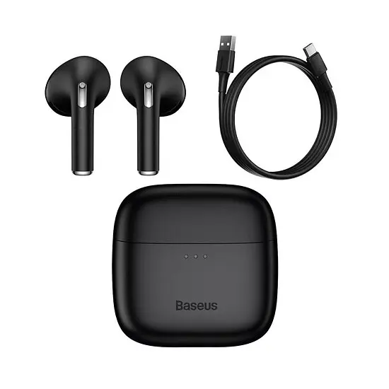 Беспроводные наушники Baseus True Wireless Earphones Bowie E8, IPX5, BT5.3, DCLL, 40mAh, 350mAh, 5h, Black NGE8-01 - фото 2