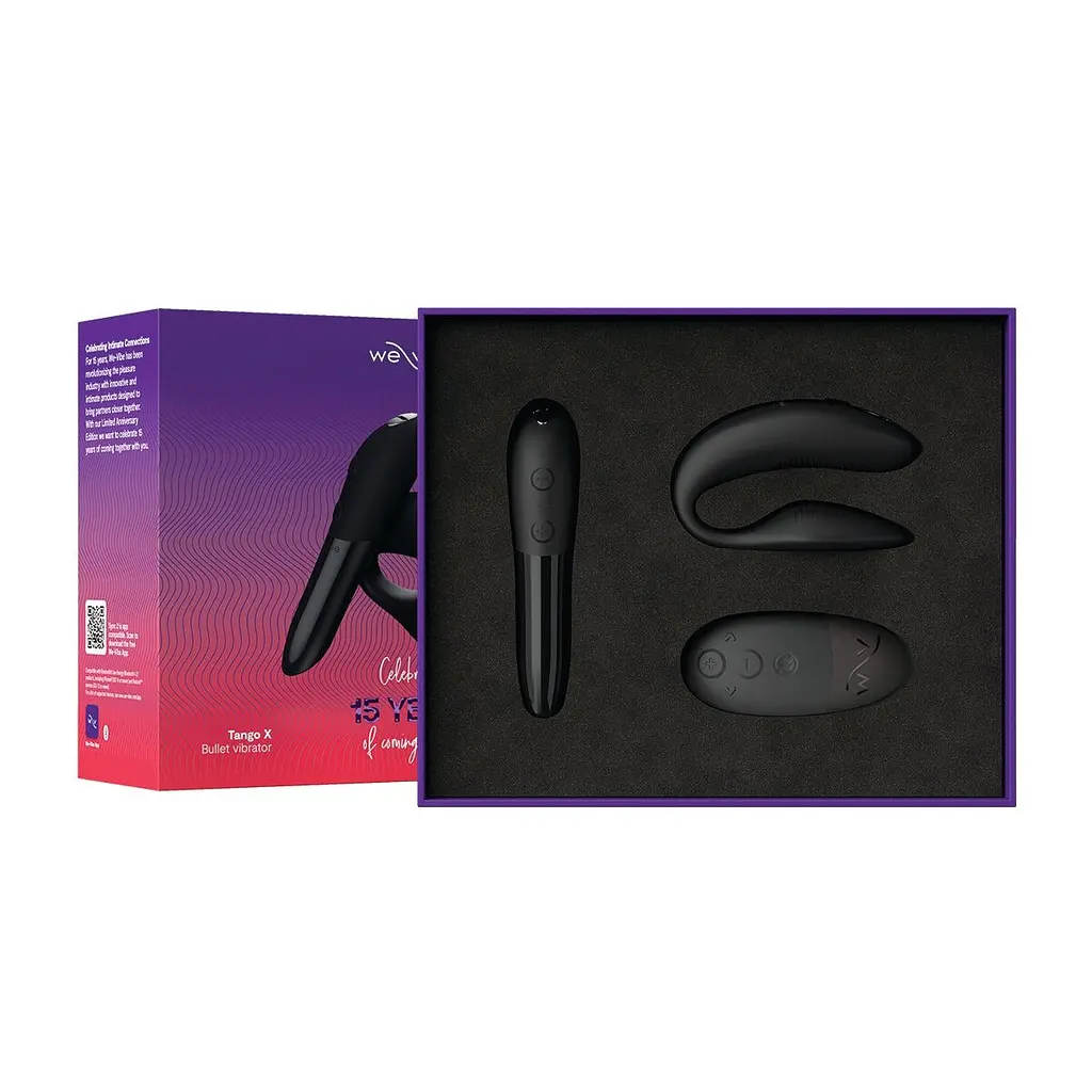 Подарунковий набір We-Vibe 15 Year Anniversary Collection, смарт-вібратор для пар + віброкуля - фото 6