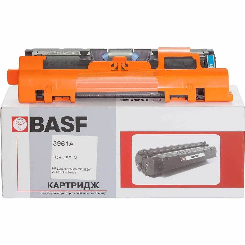Картридж тон. BASF для HP CLJ 2550/2820/2840 аналог Q3961A Cyan ( 4000 ст.) (BASF-KT-Q3961A) підвищеної ємності