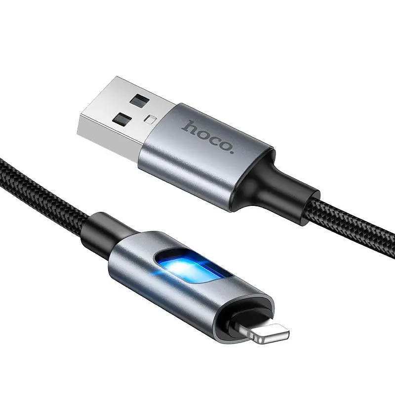 Кабель Hoco Lightning New charging data cable U144 1.2 м 2.4A - фото 3