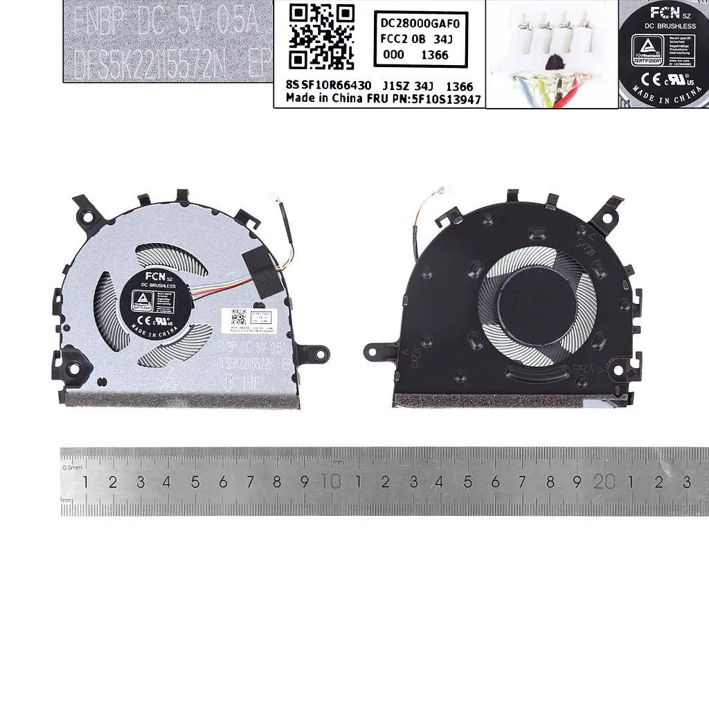 Вентилятор для Lenovo Ideapad 3-14ITL6 3-14ALC6 V14 G2-ITL G2-ALC, (DC28000GAF0, FNBP DFS5K22115572N) - фото 3