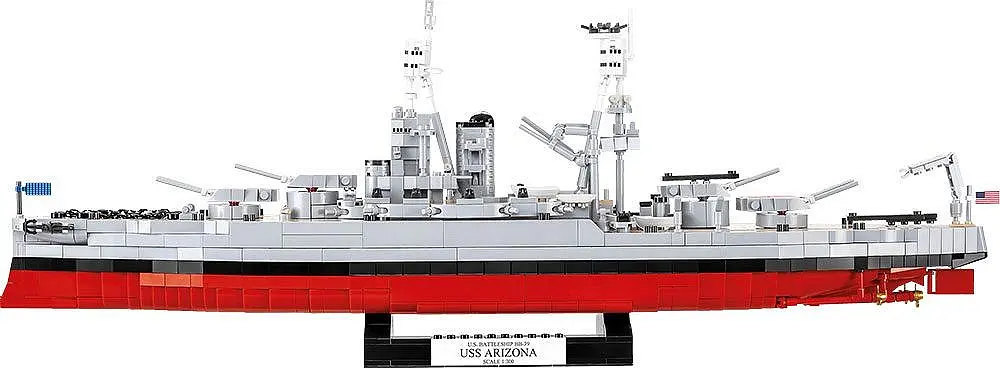 Конструктор COBI корабель 1:300 USS ARIZONA BB39 4843 - фото 4