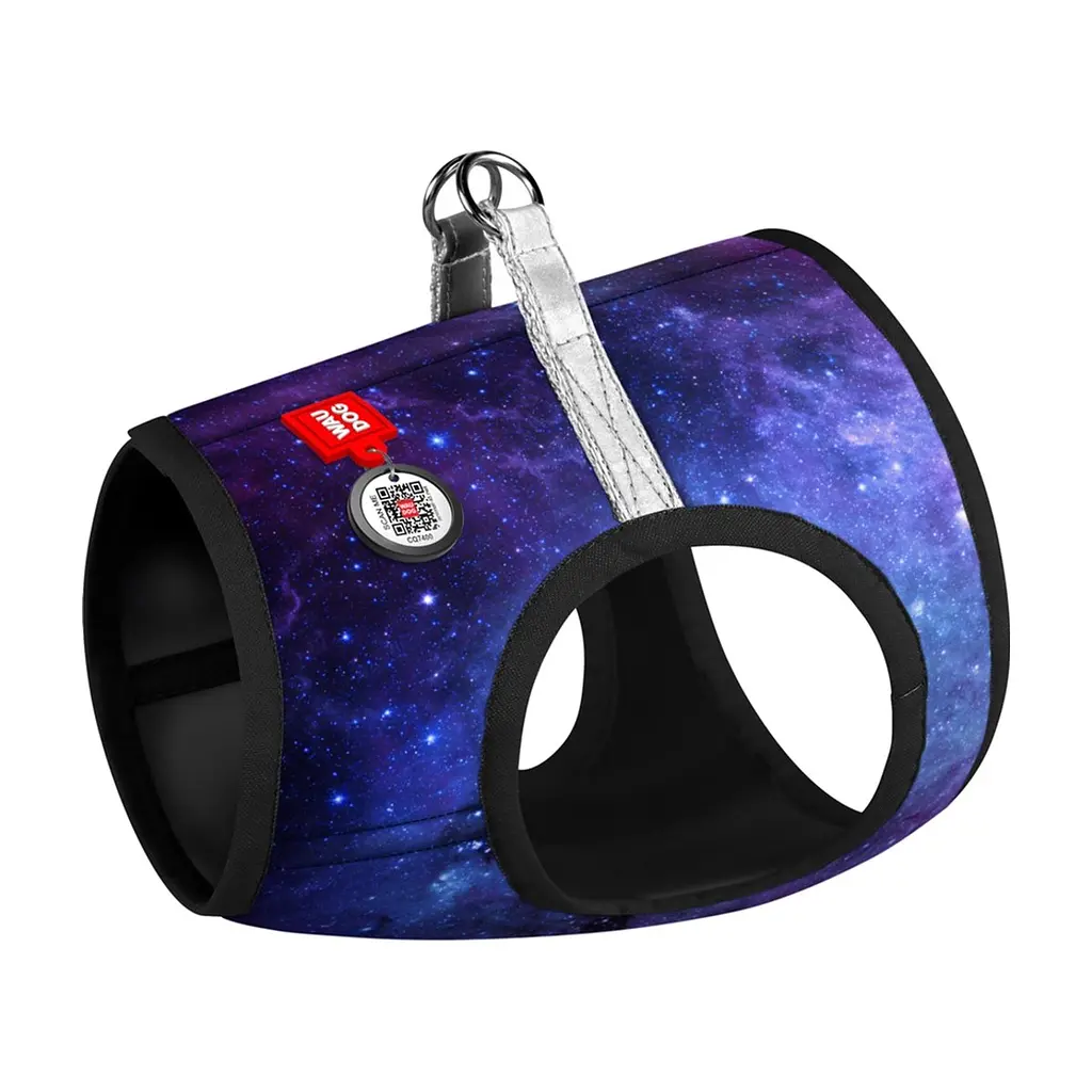 Шлея для собак WAUDOG Clothes з QR-паспортом "NASA21" ХS4 (2904-0148)