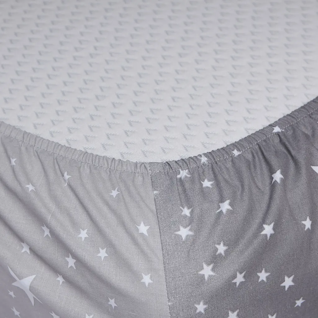 Простынь на резинке Moon&Star Night Sky Бязь Gold Люкс 160х190х25 см - фото 2