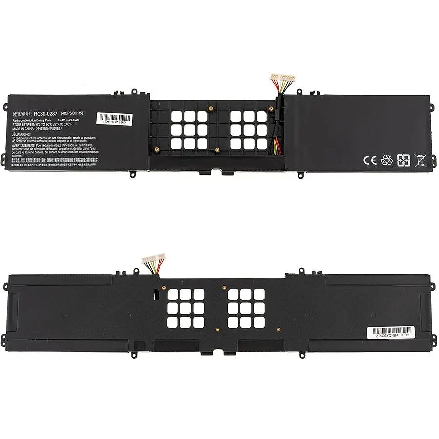 Батарея для ноутбука Razer RC30-0287 (Blade Pro 17 RZ09-02876E92) 15.4V 4583mAh 70.5Wh Чорний - фото 2