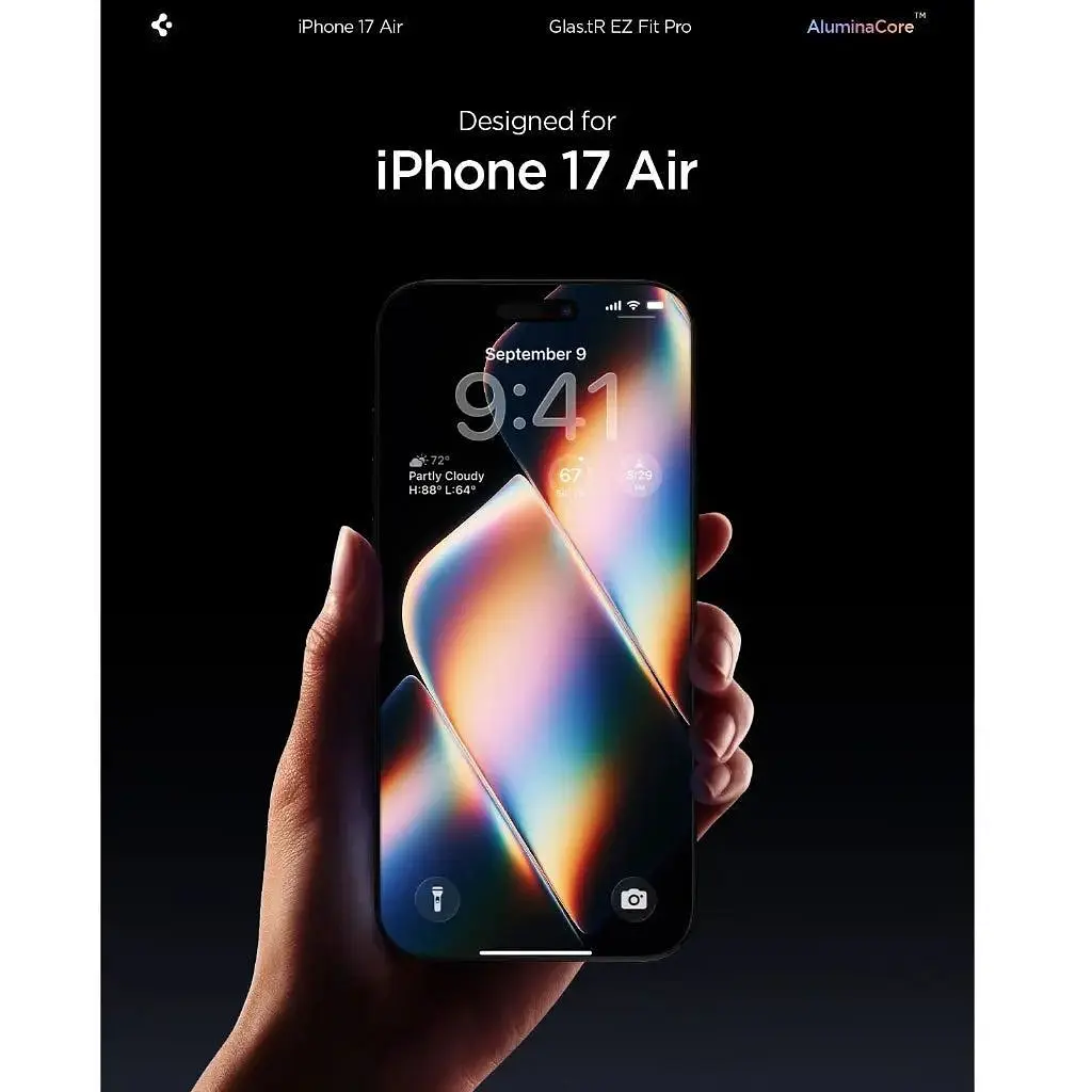 Скло захисне Spigen Glas.tR EZ Fit Pro HD iPhone 17 Air (AGL09870) - фото 2