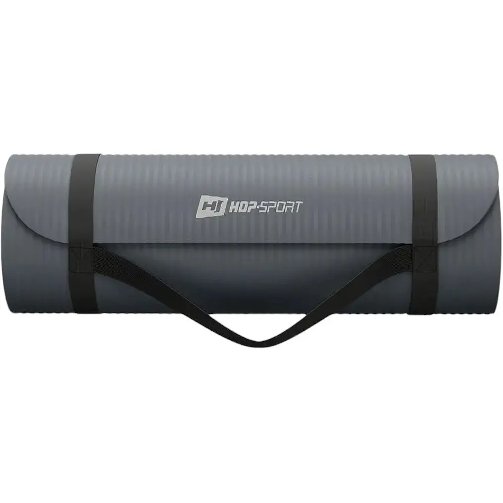 Коврик для йоги Hop-Sport HS-NB015GM NBR 1.5 см графитовый - фото 6