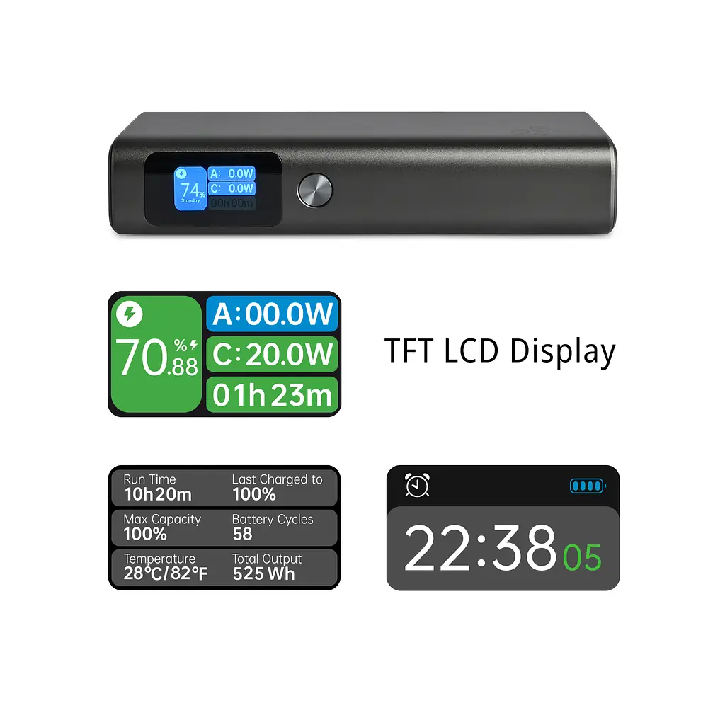 Павербанк 20000mAh VIDEX VPB-323 130W PD100W +Display VIDEX (28290-000) - фото 8