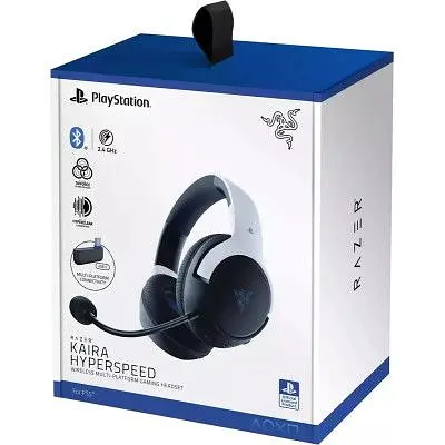 Навушники Razer Kaira Hyperspeed for PS5 Bluetooth White/Black (RZ04-03980200-R3G1) - фото 7