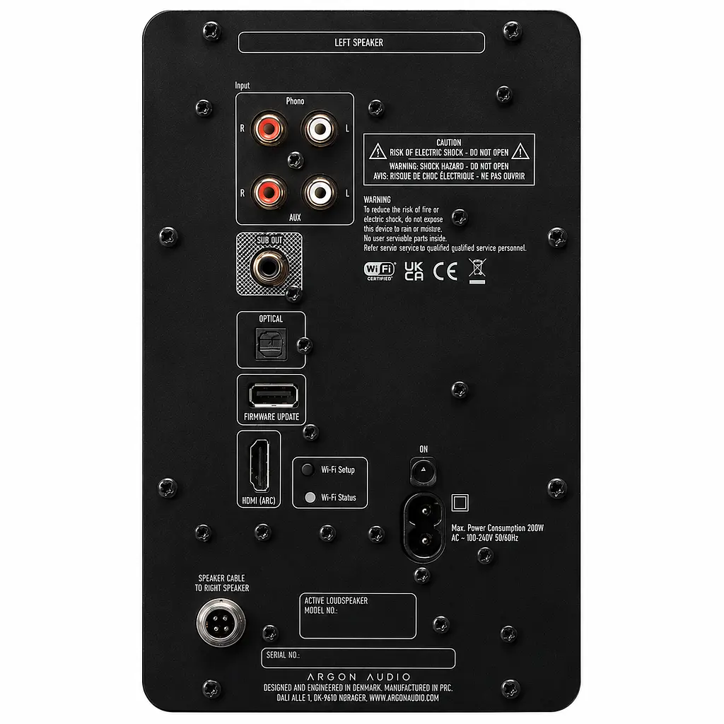 Повна активна мультимедійна акустика Argon Audio Forte A4 Wi-Fi Walnut - фото 3