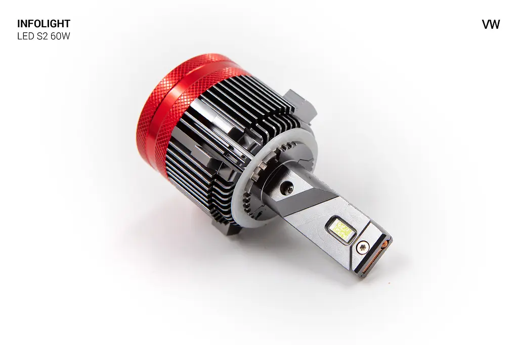 Комплект світлодіодних ламп Infolight S2 H7 VW 60W - фото 4
