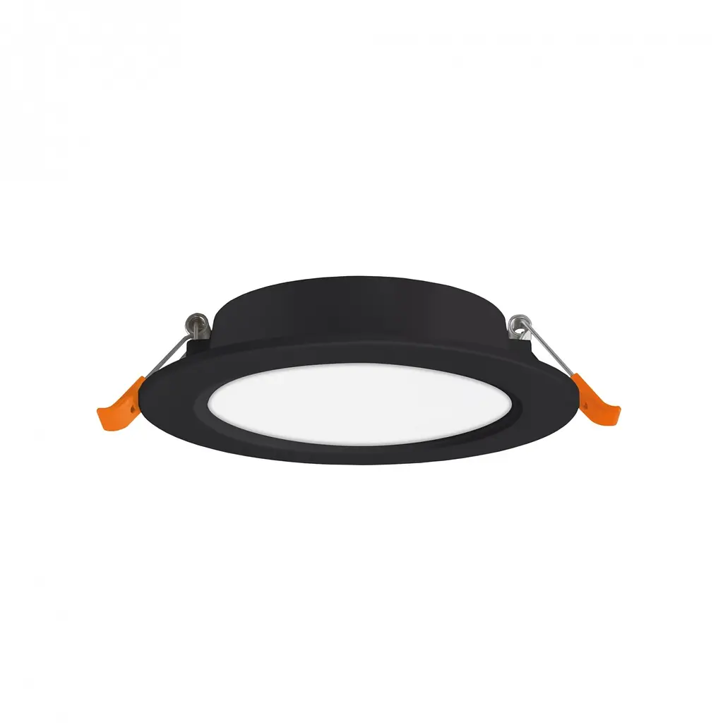 Вбудований світильник Videx LED Back круглий 6W 5000K Black (VL-DLBR-065B) - фото 2