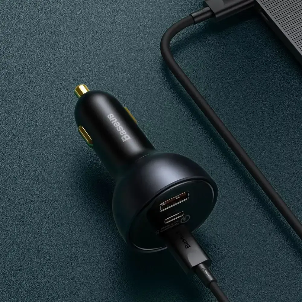 АЗУ Baseus Qualcomm Quick Charge 5 Technology Multi-Port Fast 100W USB+2Type-C+Cable Type-C TZCCZM-0G Black - фото 5
