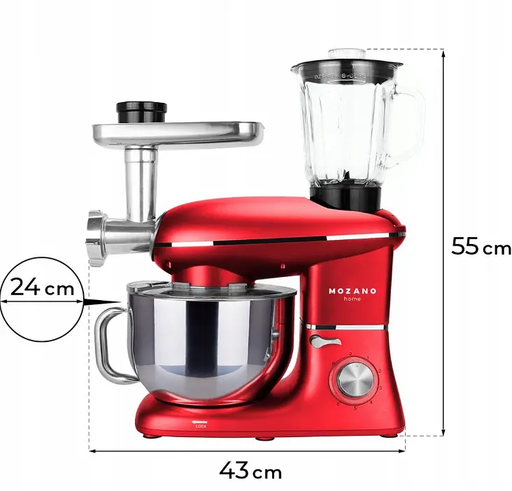 Кухонный комбайн 3в1 Mozano профессиональный Kitchen Machine 2300 Вт - фото 3