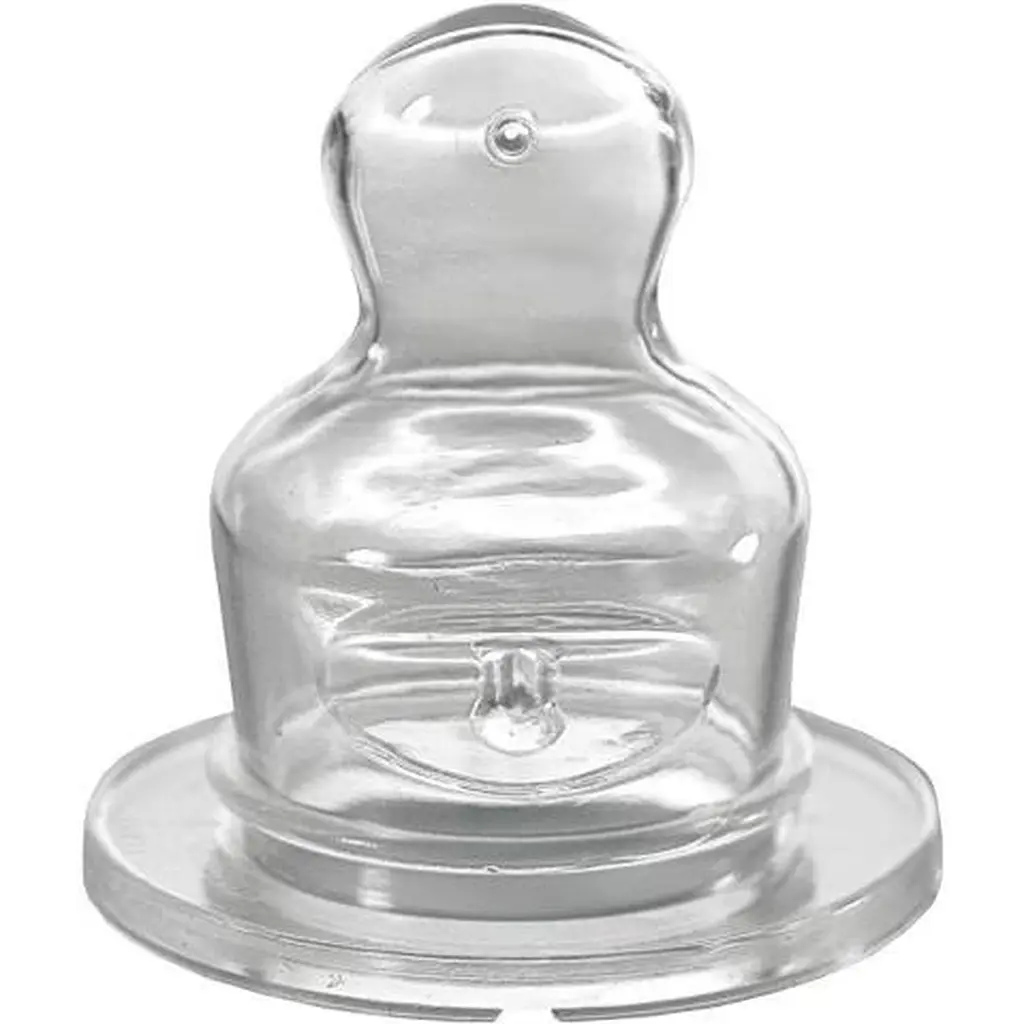 Бутылочка стеклянная Nip Мишка, 125 мл, светло-голубая (35069) - фото 2