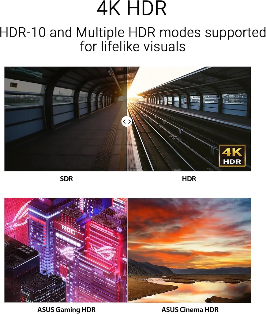 Монитор Asus 27" VY27UQ 2x HDMI DP MM IPS 3840x2160 sRGB 99% AdaptiveSync HDR10 teh0014153 - фото 4