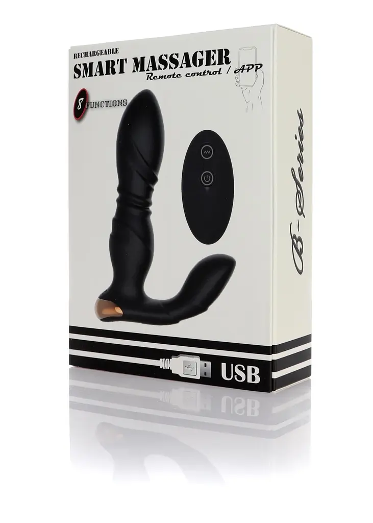 Стимулятор простати B - Series Magic Smart Massager App, 9 см (чорний) - фото 8