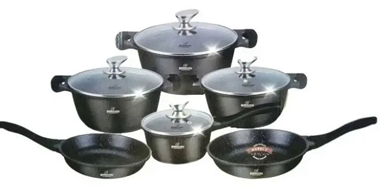 Набір посуду Bohmann BH 60-11 Black 11 предметів