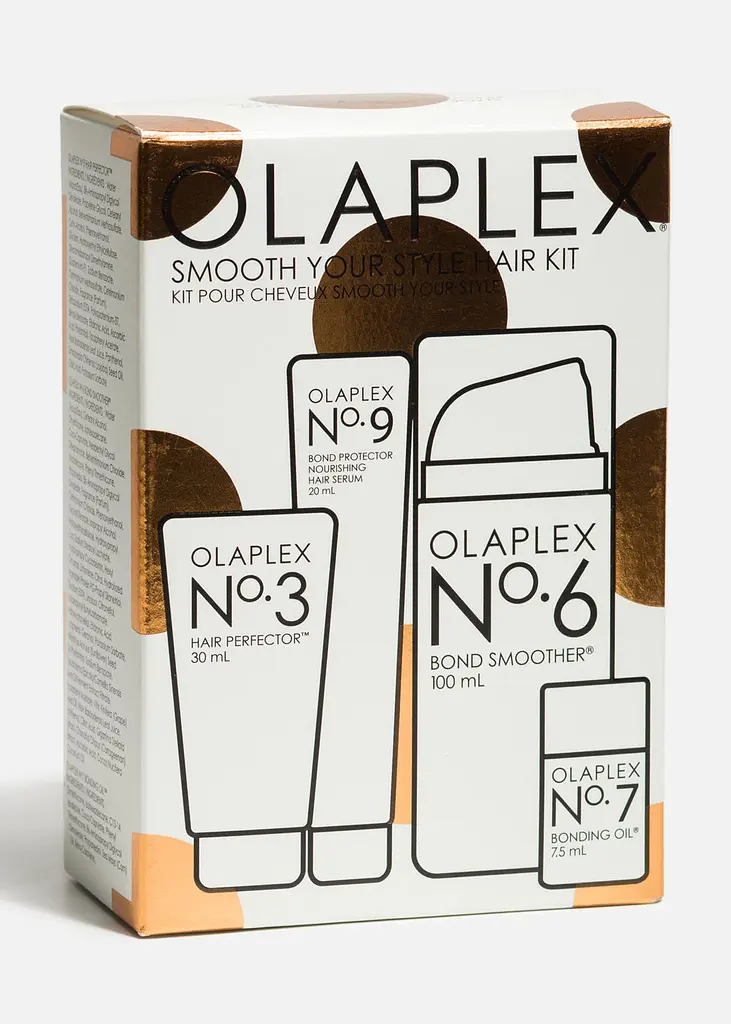 Набор для волос Olaplex Smooth Your Style Hair Kit: эликсир 30 мл + сыворотка 20 мл + крем 100 мл + масло 7.5 мл - фото 4