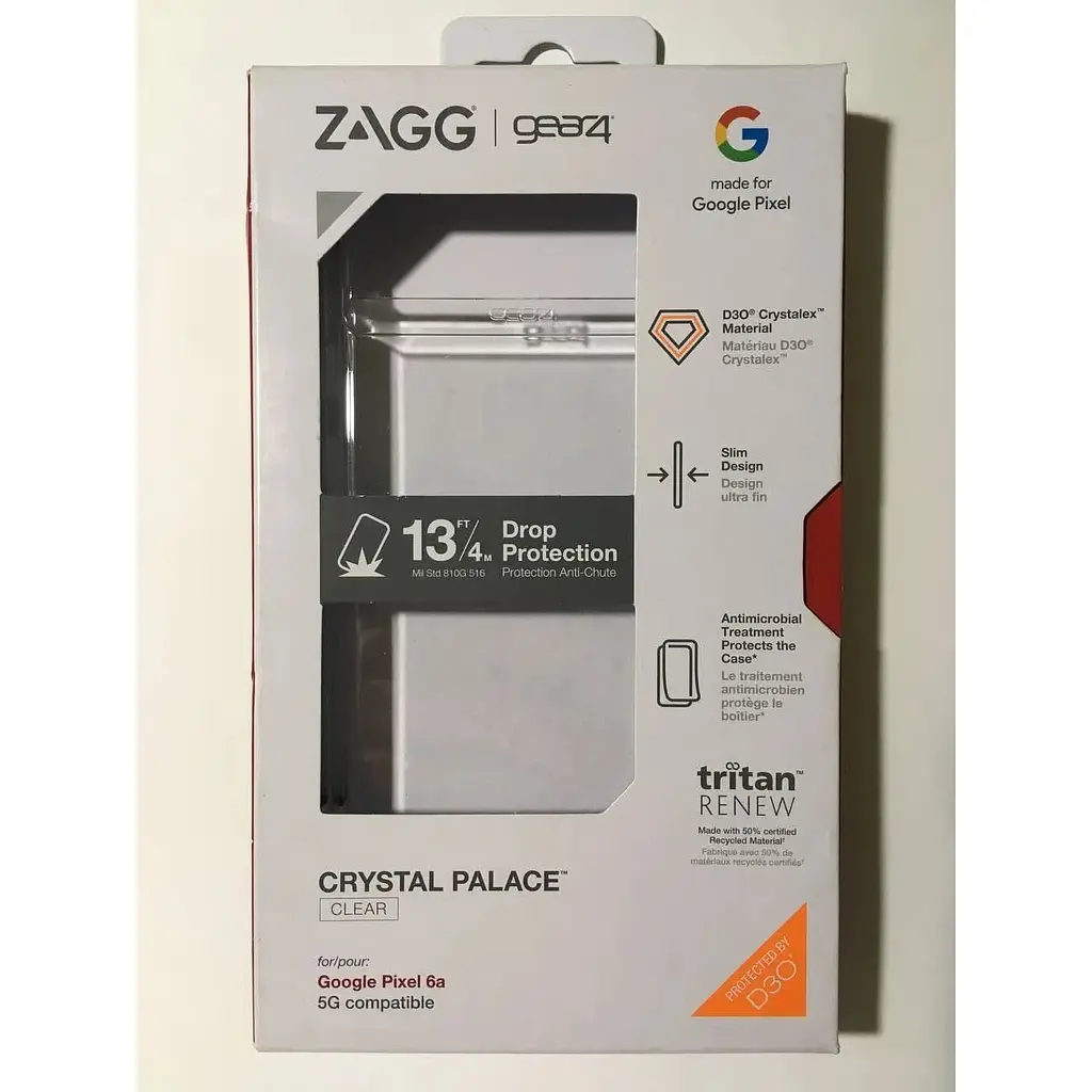 Противоударный чехол Gear4 Crystal Palace для Google Pixel 6a (6.1") Clear (702009571) - фото 3