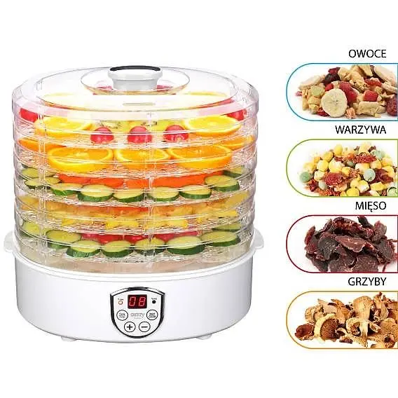 Сушилка-дегидратор для фруктов и овощей Camry CR 6659 550 Вт до 70°С автоматическая 5 лотков - фото 4