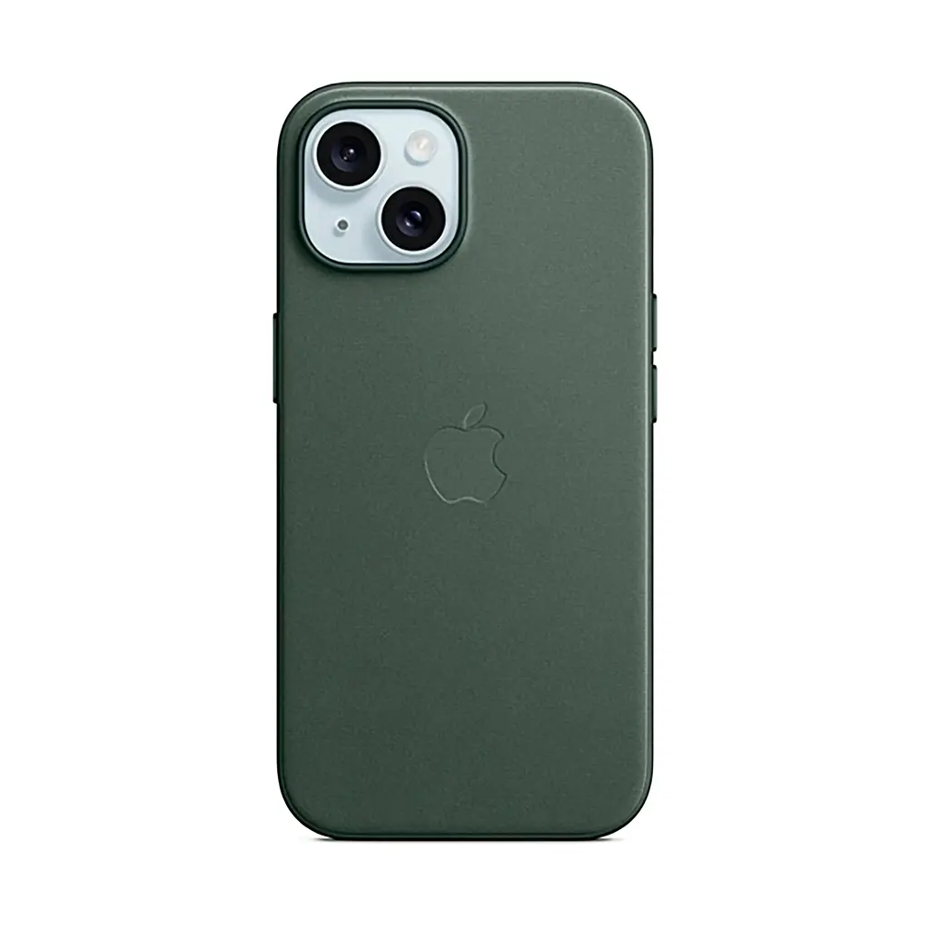 Чехол для Apple iPhone 15 Plus, FineWoven Case with MagSafe, зеленый, защитная накладка из материала FineWoven, противоударный, для iPhone, защита всего корпуса, поддержка беспроводной зарядки и MagSafe, (ARM71978) - фото 7