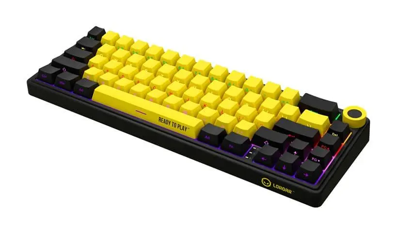 Клавиатура Lorgar KBP70MW Pro Wireless 65% Compact Black Yellow EN/UA (LRG-KBP70MW-YL-US) - фото 3