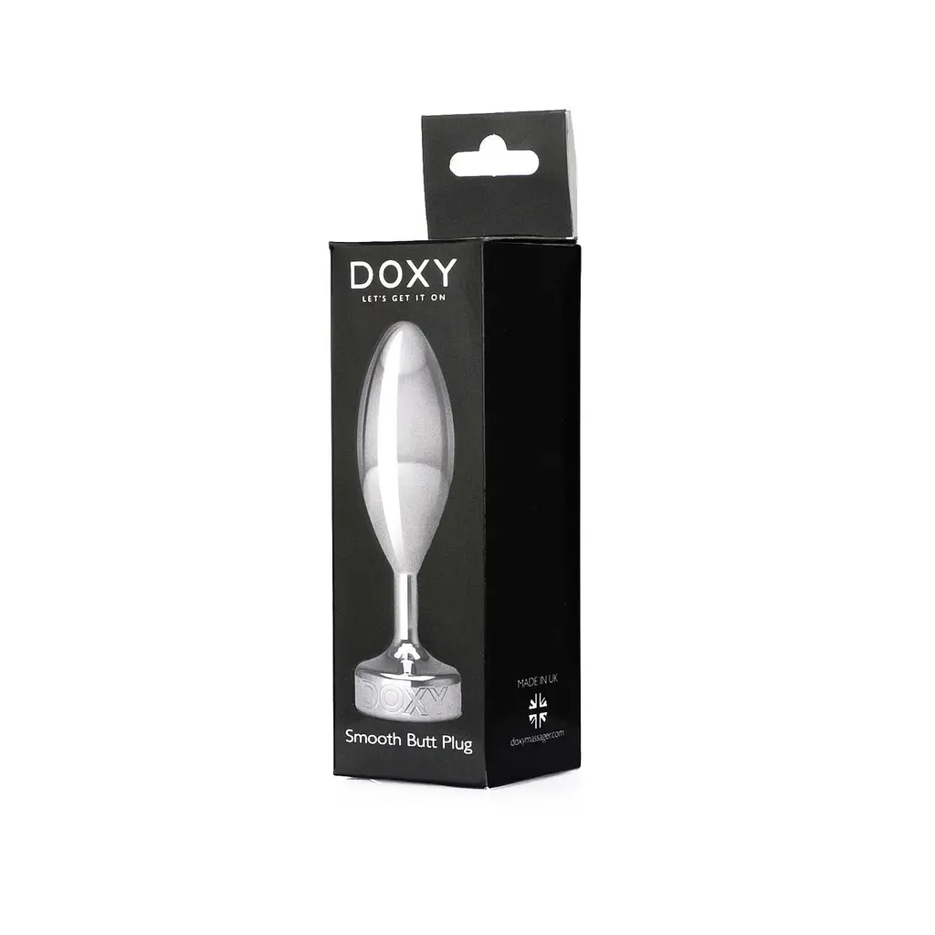Металева анальна пробка DOXY Butt Plug SMOOTH, гладенька, діаметр 3,3 см - фото 5