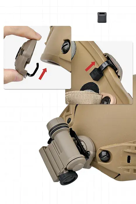 Ліхтар тактичний Sidewinder Compact II на шолом +CR123A (Койот) - фото 5