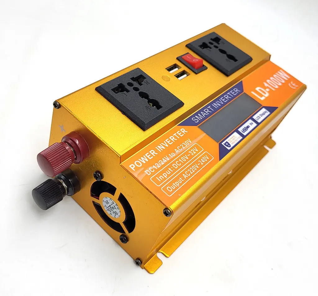 Перетворювач напруги 12 V-220 V 1000 Вт автоінвертор з LCD-екраном 12 V-220 V модифікована синусоїда 1000 W - фото 3