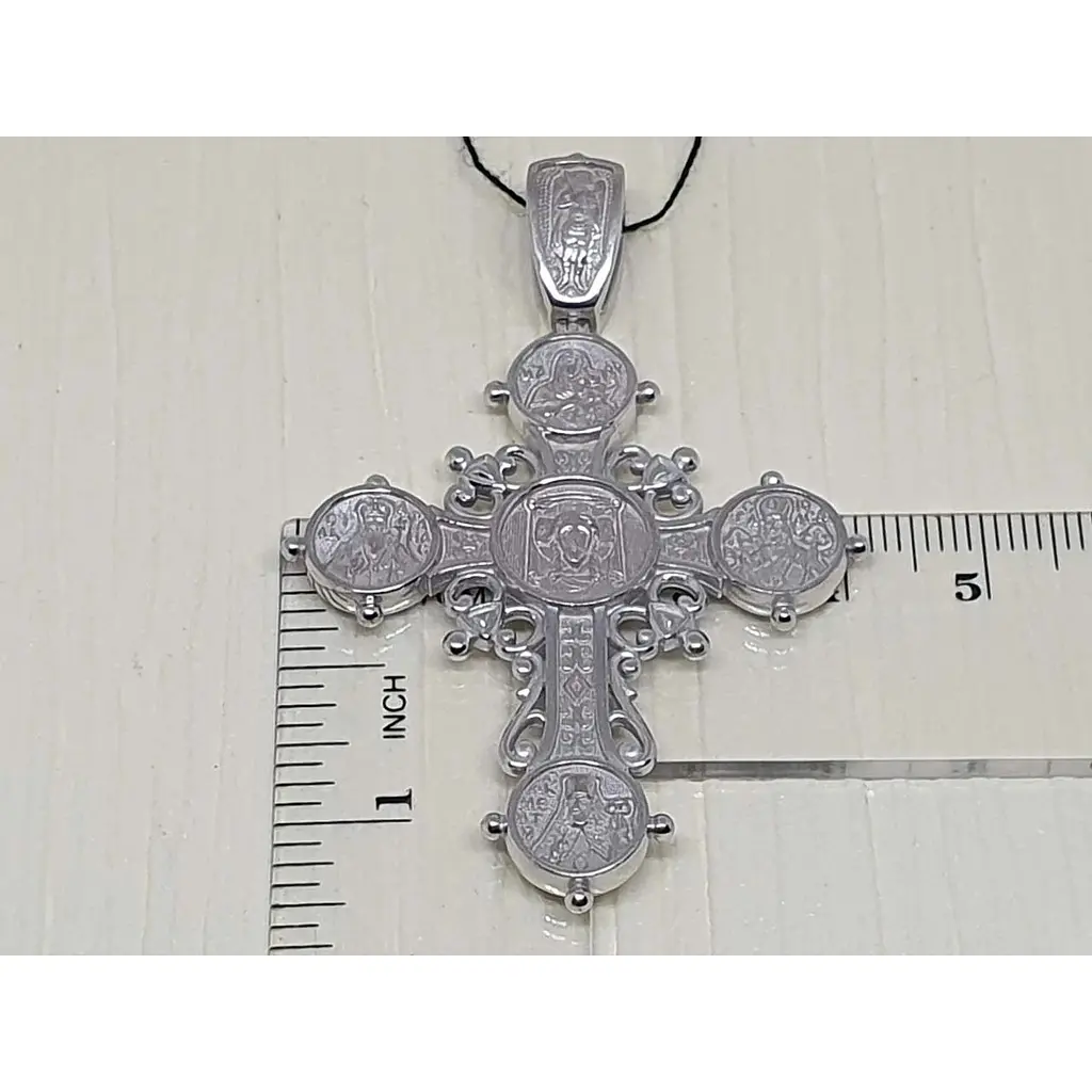 Срібний хрест Харківська ювелірна фабрика Лікі святихк. 3401-Б.Р - фото 3