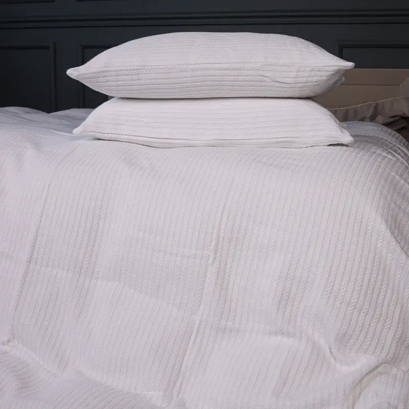 Покривало з наволочками MirSon 150 x 240 см №10-01 Arrowline White (2200011047973) - фото 4