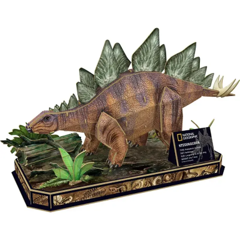 Пазл Cubic Fun 3D National Geographic Dino Стегозавр (DS1054h) - фото 2
