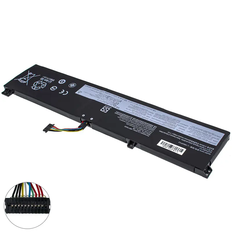 Акумулятор Lenovo L19M4PC2 (Legion 5 17IMH05, 5 15ARH05, 7 15IMH05) 15.36V 5350 mAh 80Wh Black - фото 2