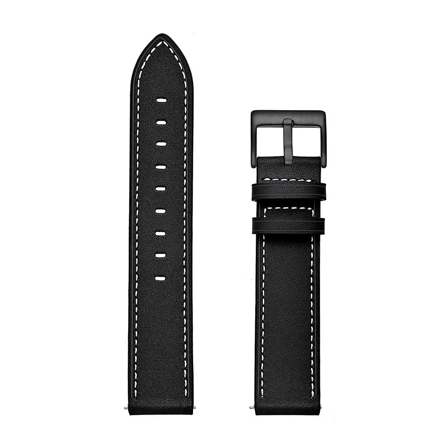 Ремешок для Samsung Galaxy Watch 5 - черный Watchbands Standart ширина крепления 20мм размер L кожаный (WB0029STANDART2BLACK5) - фото 3