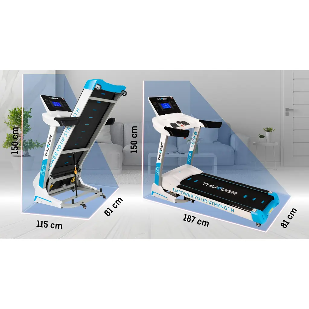 Беговая дорожка THUNDER Flex-S White - фото 8