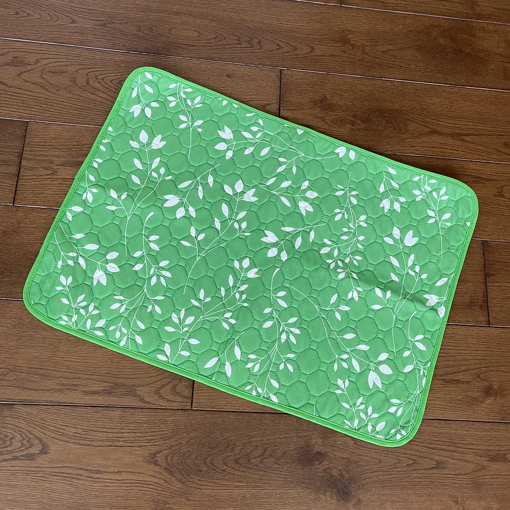 Багаторазова пелюшка для собак Pelushka Green Leaf 150х200 см - фото 4