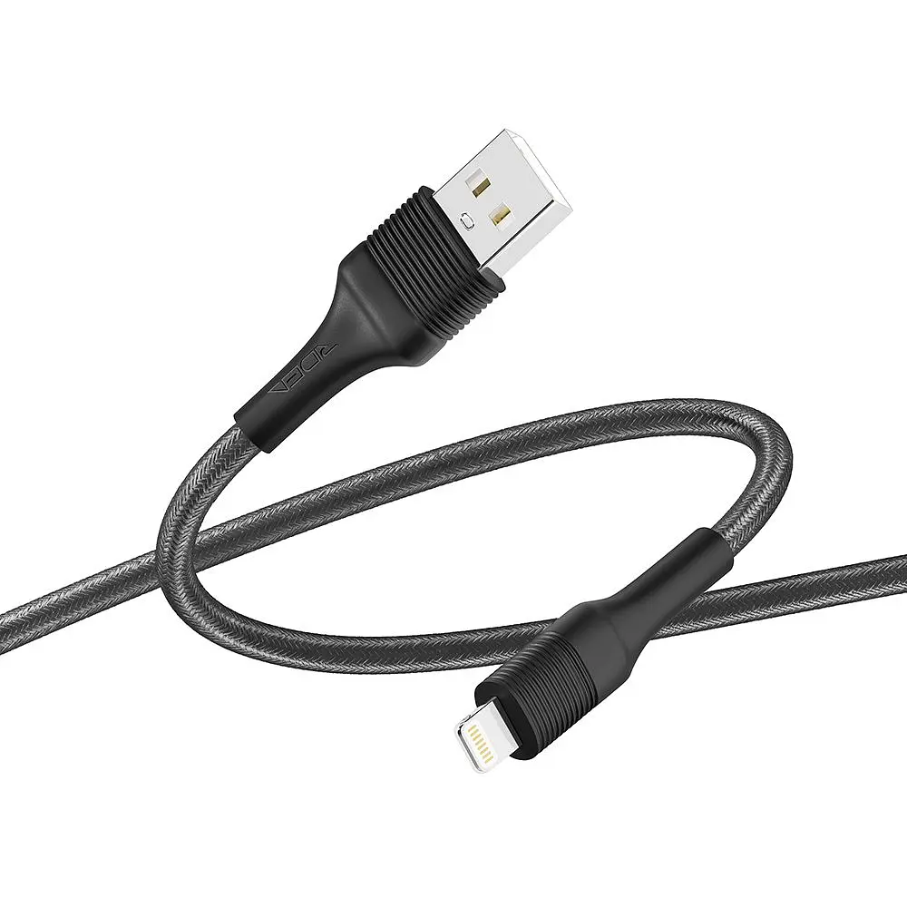 Кабель для зарядки и обмена данными USB Ridea RC-ST74 StablePro 12W 5V/2.4A USB-Lightning 1 м Черный - фото 3