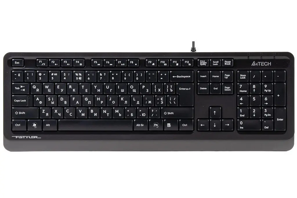 Клавіатура A4Tech Fstyler FK10 USB Black/Grey (FK10 (Grey))