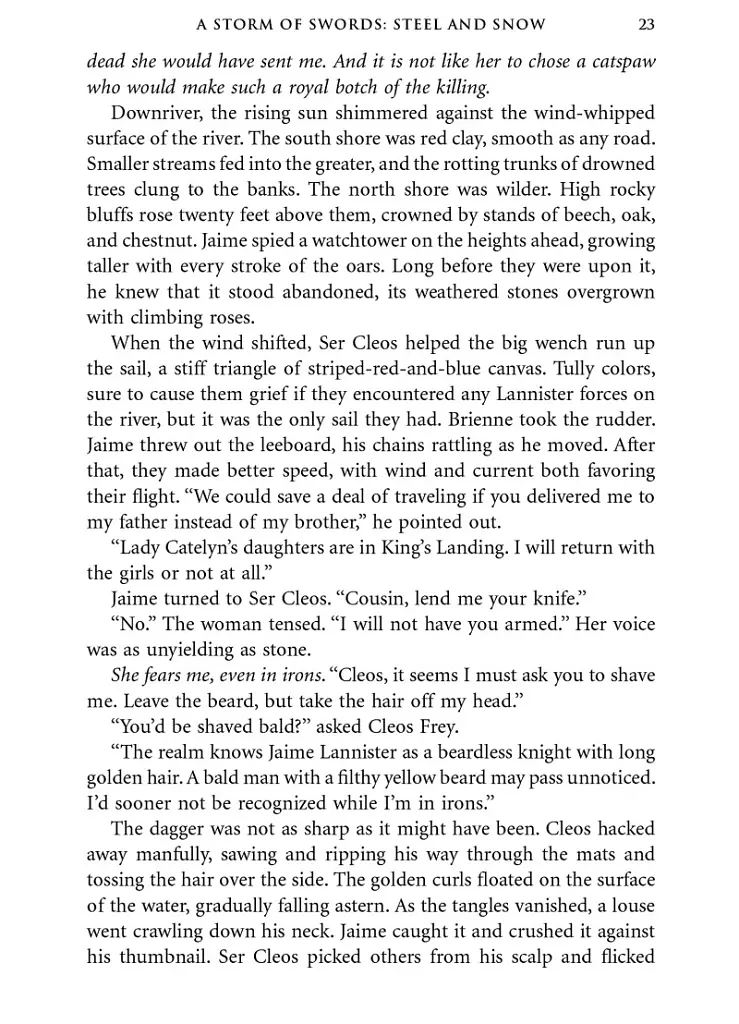 A Storm of Swords: Part 1 Steel and Snow. A Song of Ice and Fire. Book 3 - Джордж Р. Р. Мартін - фото 7