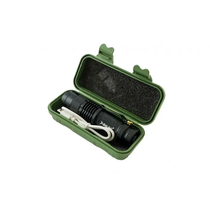 Ручной аккумуляторный фонарик BL POLICE 525 Q5 с боковым COB светодиодом 99000W 300 Lumen USB - фото 4