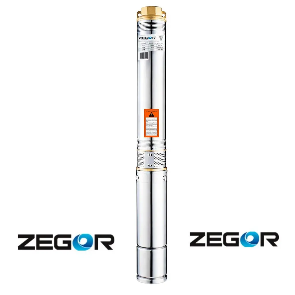Насос глибинний відцентровий Zegor 3,5SDM312-0,75 кабель 8 м + ремкомплект 30412 - фото 2