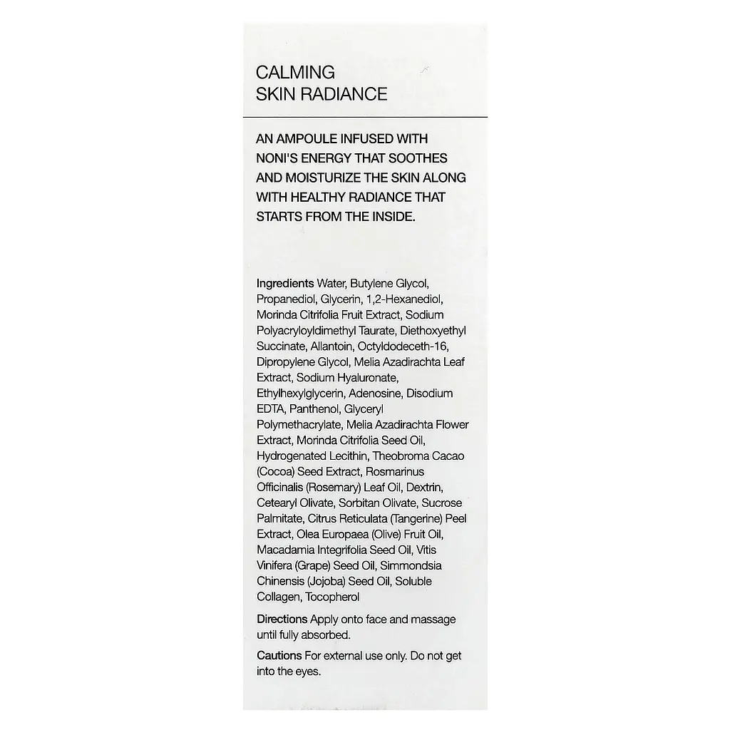 Успокаивающая ампула для сияния и восстановления кожи Celimax The Real Noni Energy Ampoule 30 мл - фото 3