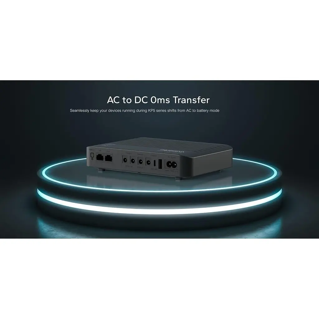 ДБЖ Marsriva DC UPS для роутерів KP5 Max 4xDC+USB+USB-C+PoE OUT, 5V/9V/12V/24V 18W 20000mAh LiFePO4 - фото 5