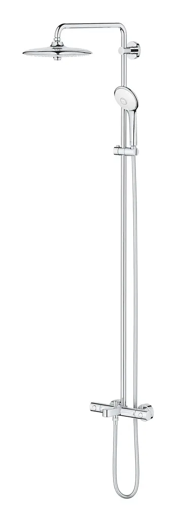 Душова система з термостатом Grohe Euphoria System з виливом 27475002, Хром - фото 7