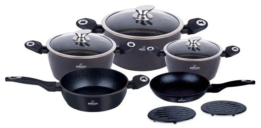 Набір каструль Bohmann BH 40 Black 10 предметів