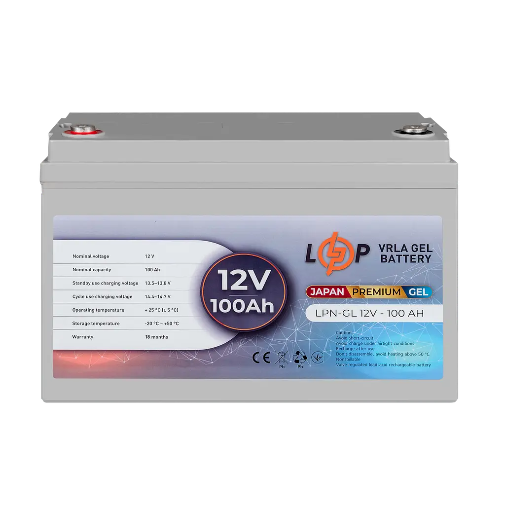 Аккумулятор гелевой LPN-GL 12 V - 100 Ah - фото 2