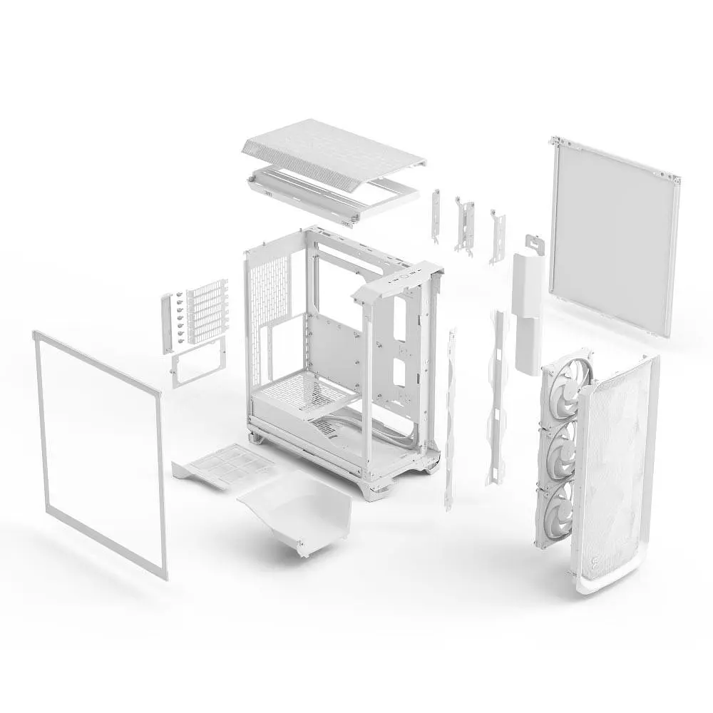 Корпус Fractal Design Meshify 3 RGB Tempered Glass без БЖ White (FD-C-MES3A-07) - фото 6